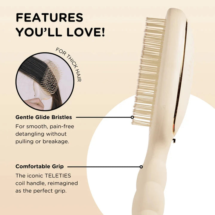 Detangler Hair Brush- Thick Hair Brush Teleties 