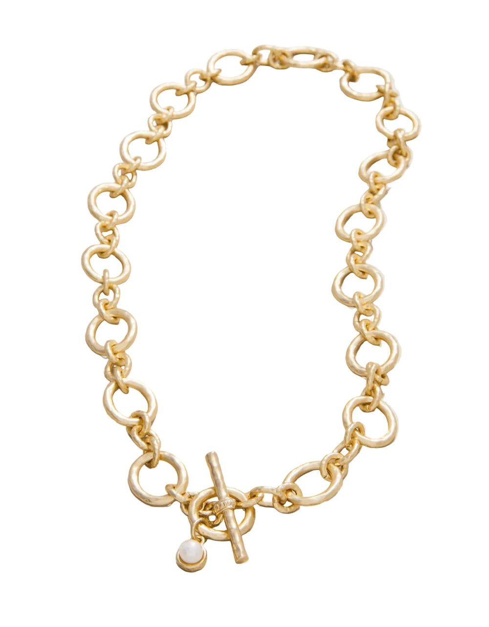 DeVaul Chain Toggle Necklace - Gold Womens Necklace Spartina 