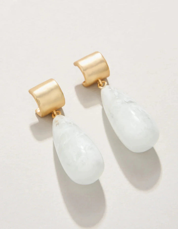 Dew Drop Earrings - White Womens Earrings Spartina 