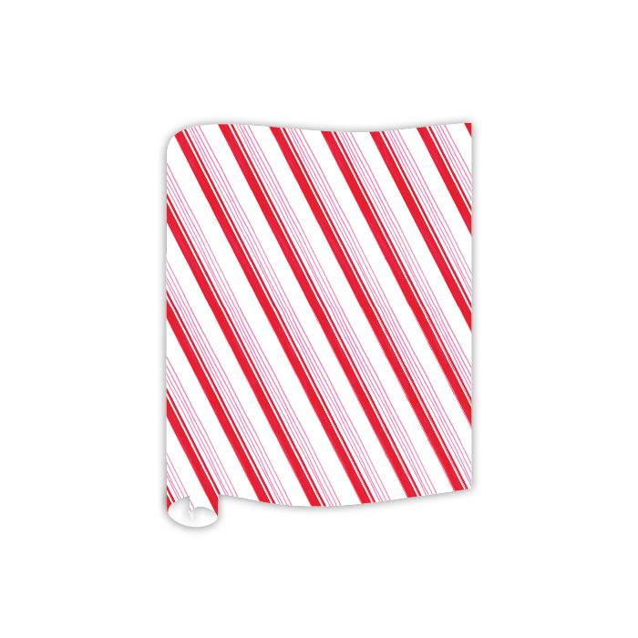 Diagonal Red and Pink Stripes Table Runner Table Runner Rosanne Beck 