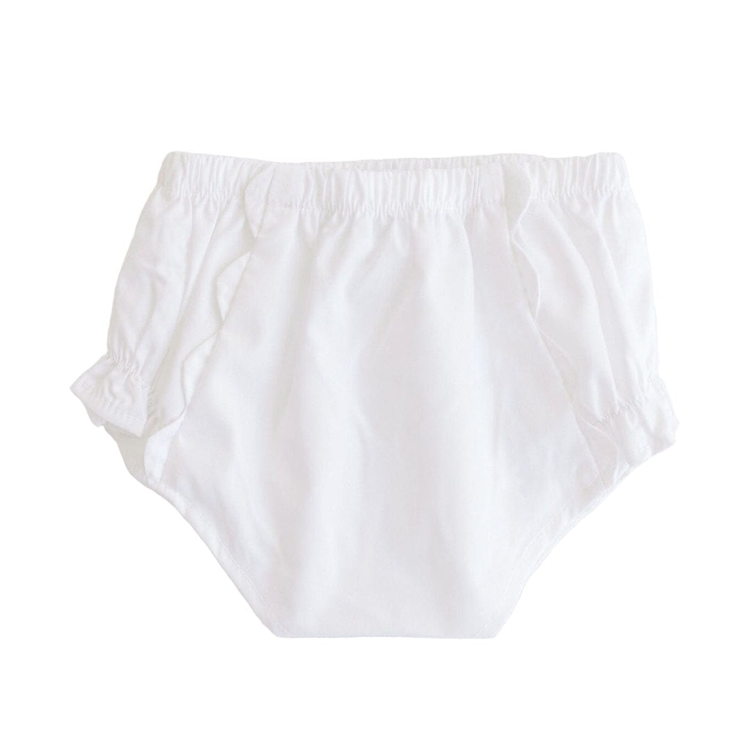 Diaper Cover – White Scallops Girl Bloomer Set Minnow 