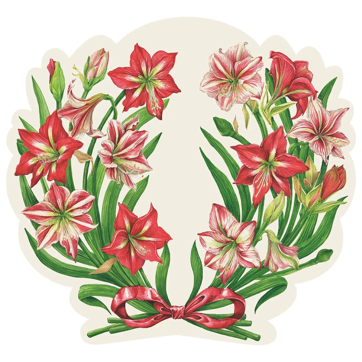 Die-cut Amaryllis Placemat Placemats Hester and Cook 