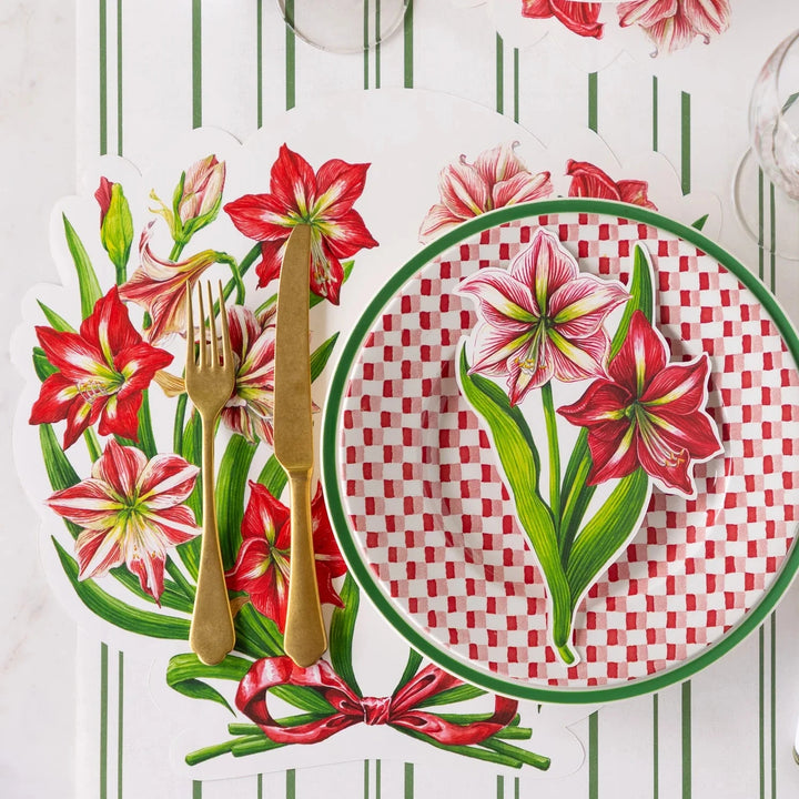 Die-cut Amaryllis Placemat Placemats Hester and Cook 