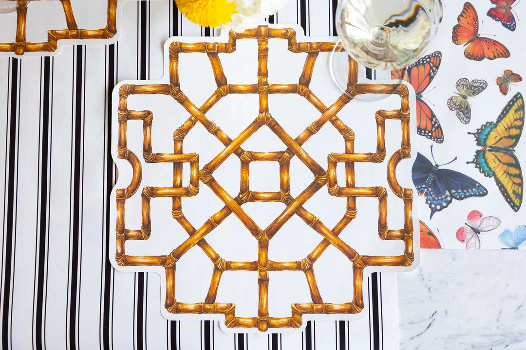 Die Cut Bamboo Placemats Placemats Hester and Cook 