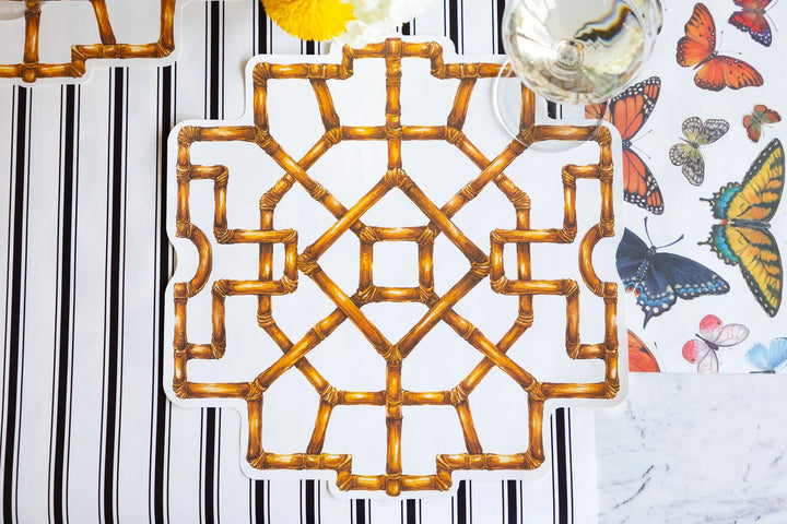 Die Cut Bamboo Placemats Placemats Hester and Cook 