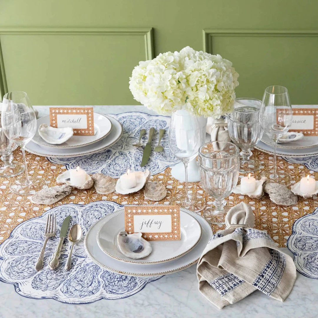 Die-Cut Blue Oyster Placemats Placemats Hester and Cook 