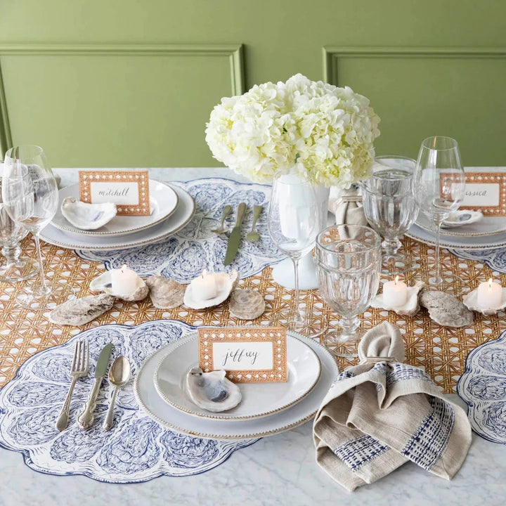 Die-Cut Blue Oyster Placemats Placemats Hester and Cook 