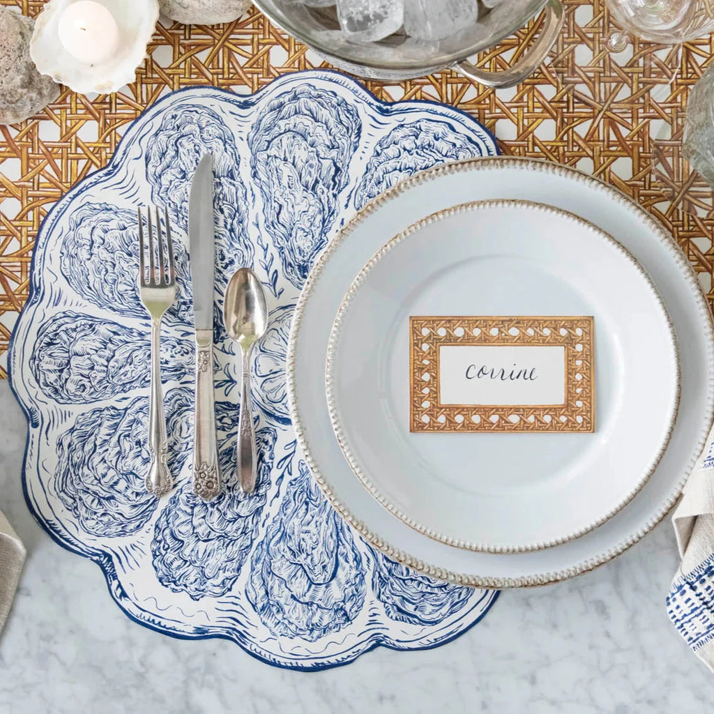Die-Cut Blue Oyster Placemats – The Horseshoe Crab