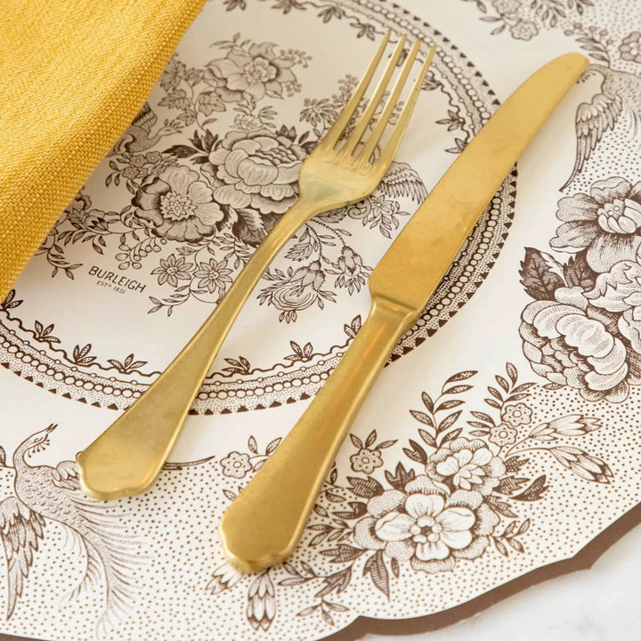 Die-cut Brown Asiatic Pheasants Placemat Placemats Hester and Cook 