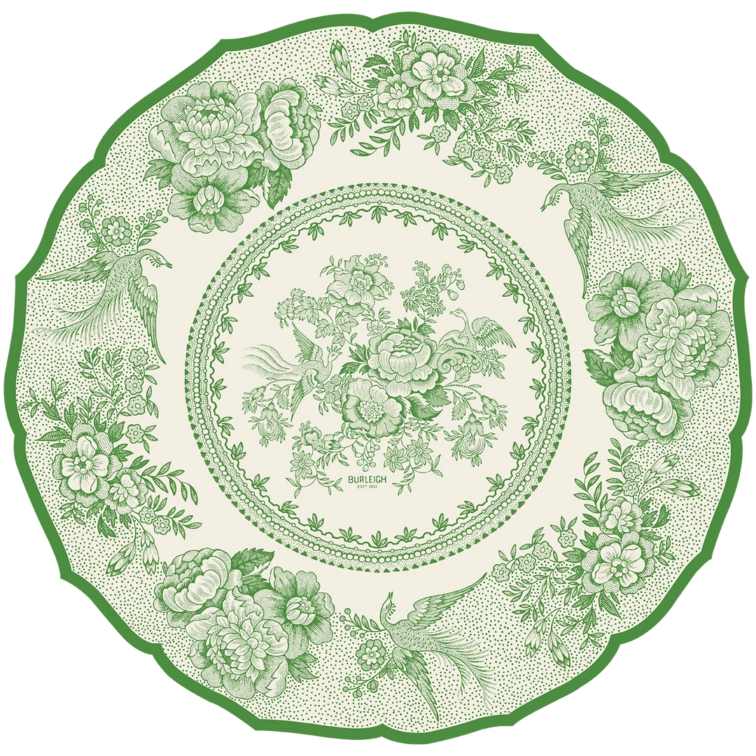 Die-cut Green Asiatic Pheasants Placemat Placemats Hester and Cook 