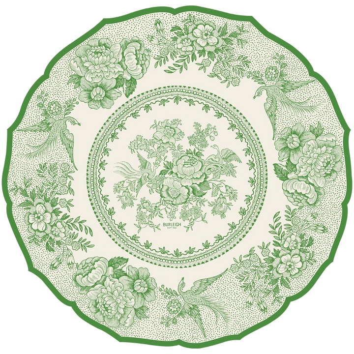 Die-cut Green Asiatic Pheasants Placemat Placemats Hester and Cook 