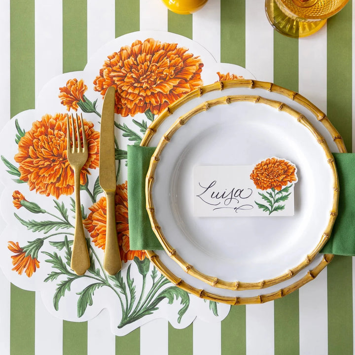 Die-cut Marigold Bouquet Placemat Placemats Hester and Cook 