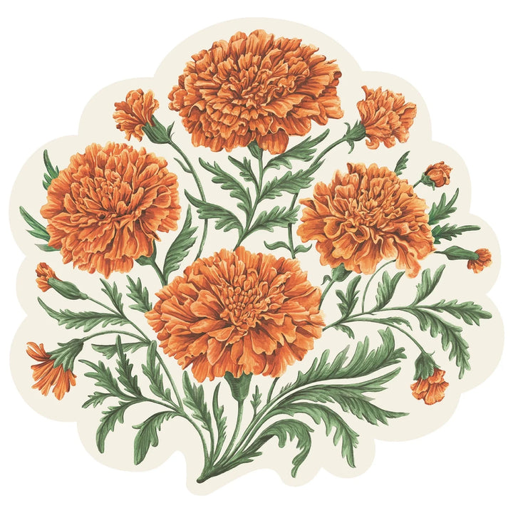 Die-cut Marigold Bouquet Placemat Placemats Hester and Cook 