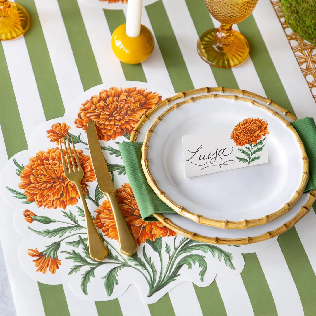Die-cut Marigold Bouquet Placemat Placemats Hester and Cook 