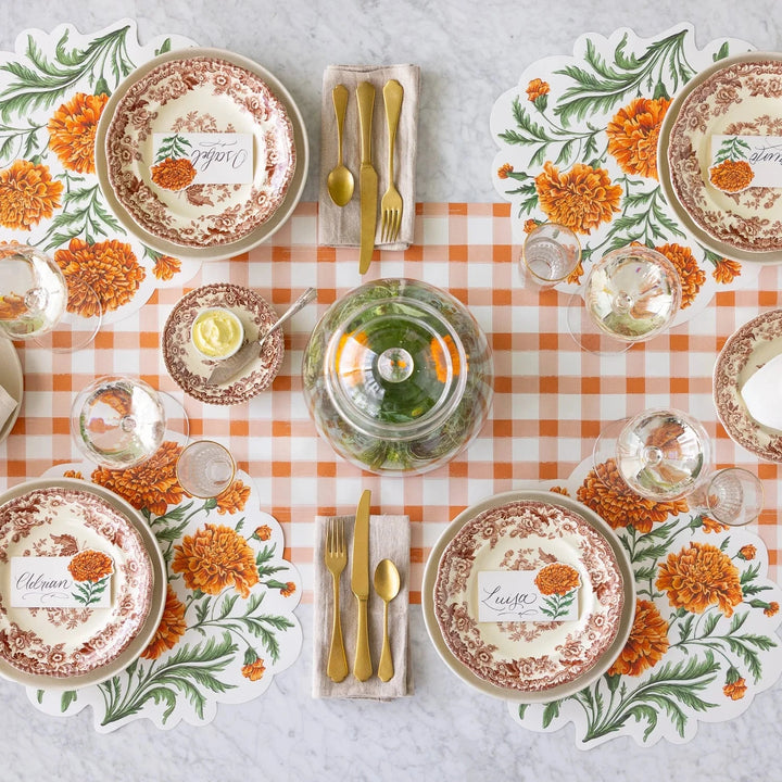 Die-cut Marigold Bouquet Placemat Placemats Hester and Cook 