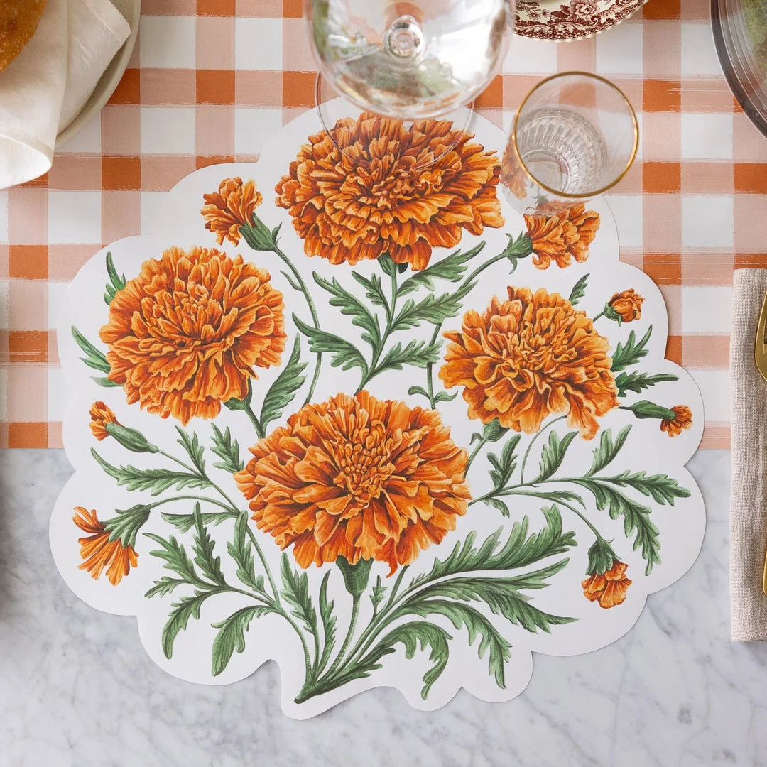 Die-cut Marigold Bouquet Placemat Placemats Hester and Cook 