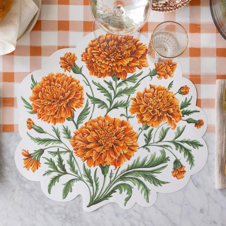 Die-cut Marigold Bouquet Placemat Placemats Hester and Cook 