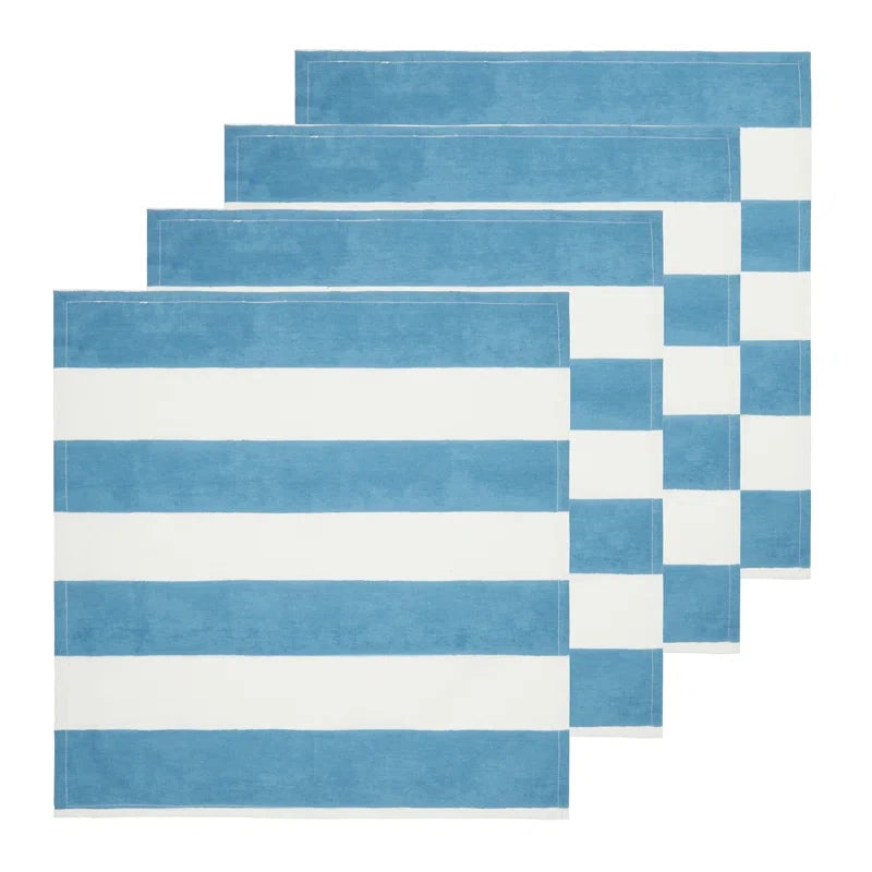 Dinner Napkins - St. Tropez Blue - Set of 4 Dinner Napkins Couleur Nature 