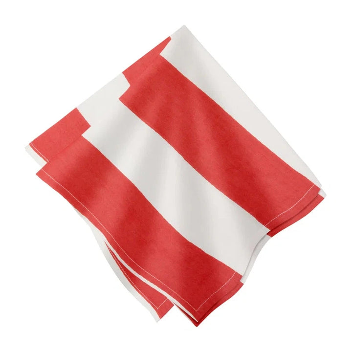 Dinner Napkins - St. Tropez Red - Set of 4 Dinner Napkins Couleur Nature 