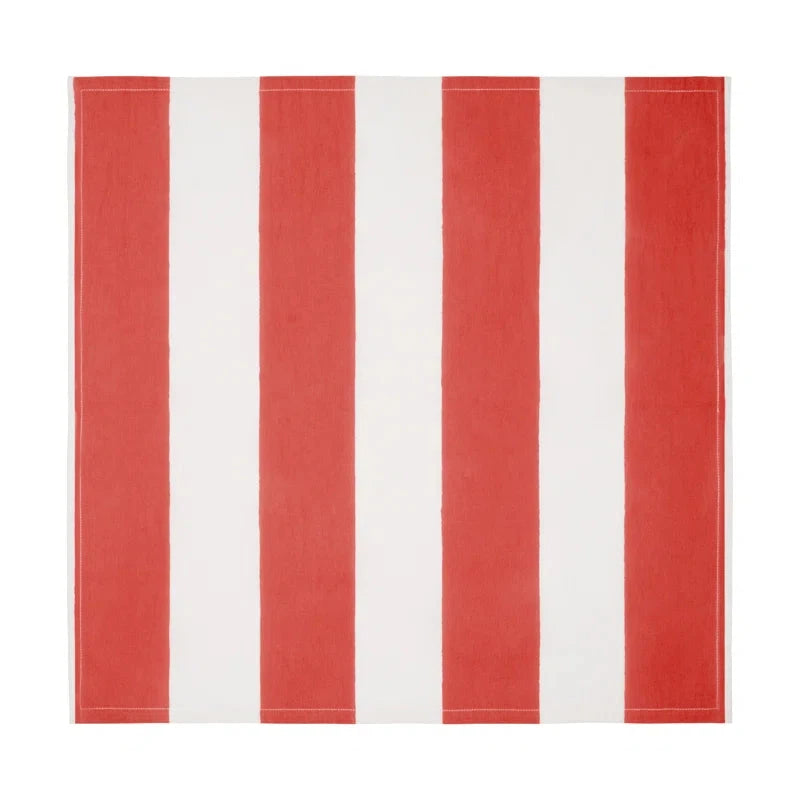 Dinner Napkins - St. Tropez Red - Set of 4 Dinner Napkins Couleur Nature 