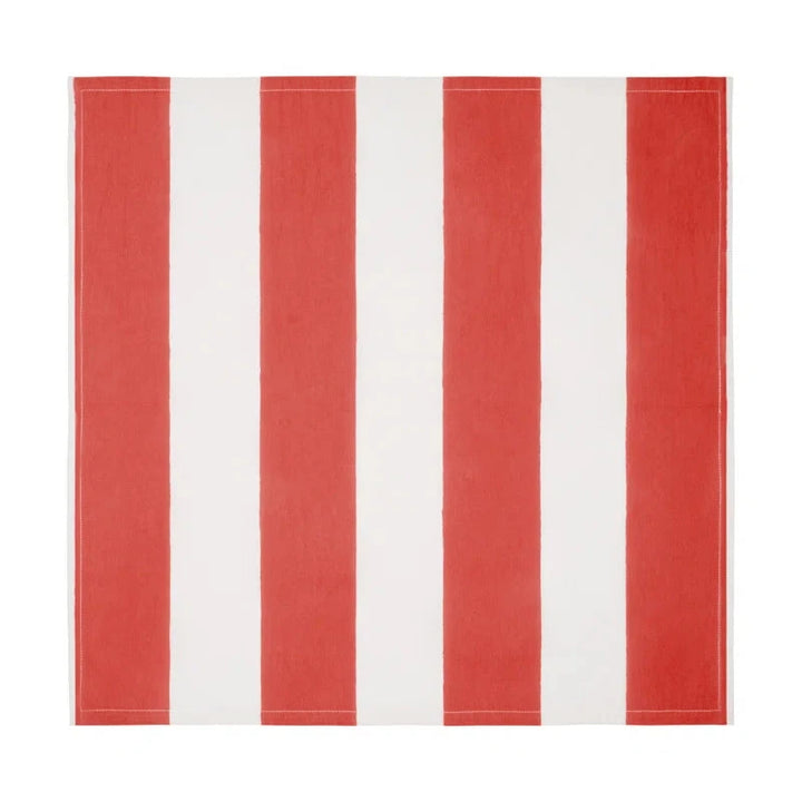 Dinner Napkins - St. Tropez Red - Set of 4 Dinner Napkins Couleur Nature 