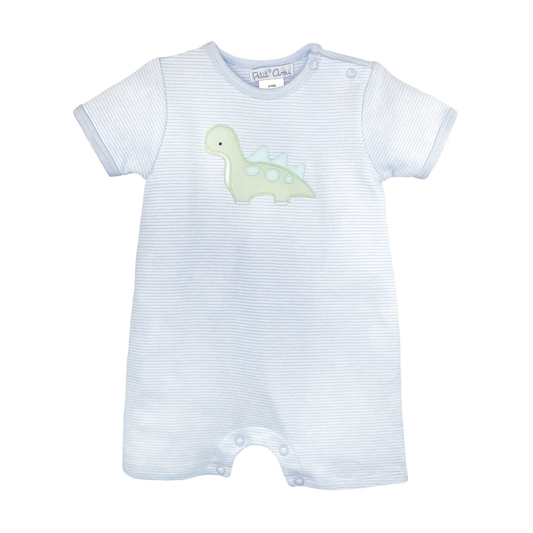 Dino Knit Play Romper Boy Romper Petit Ami 