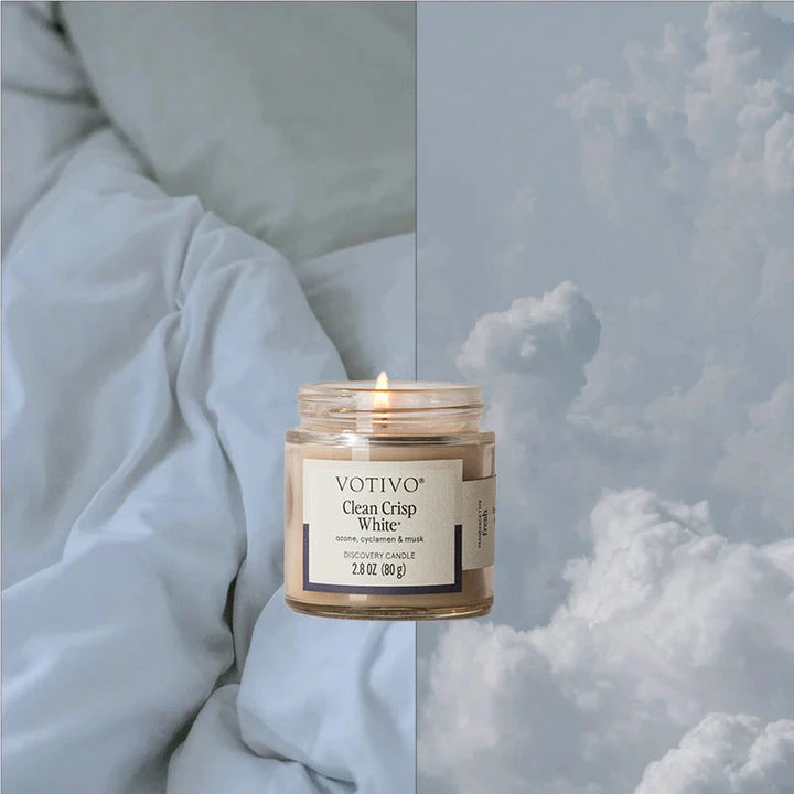 Discovery Candle - Clean Crisp White Candle Votivo 