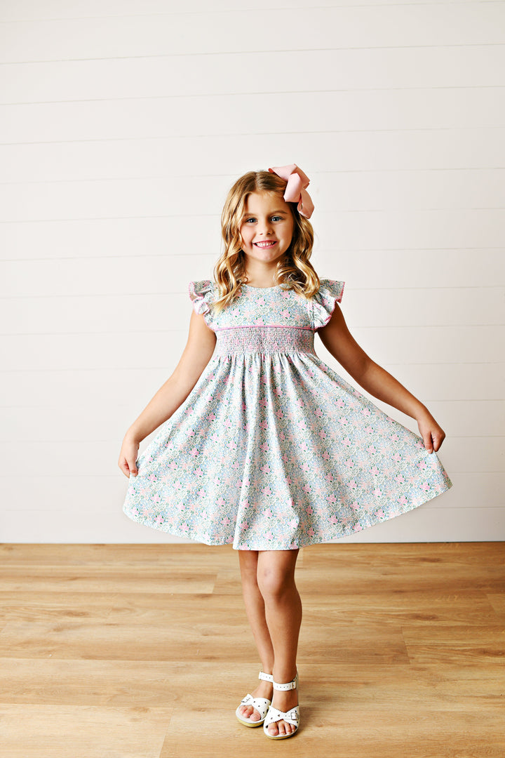 Ditsy Smocked Dress Girl Dress Swoon Baby 