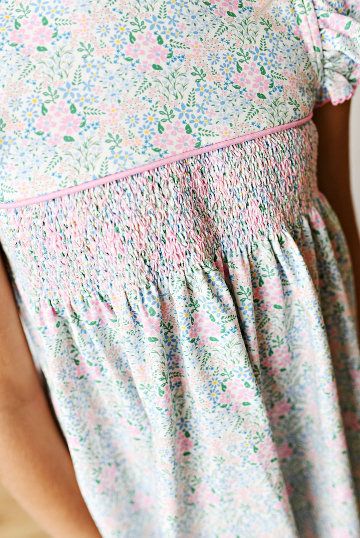 Ditsy Smocked Dress Girl Dress Swoon Baby 