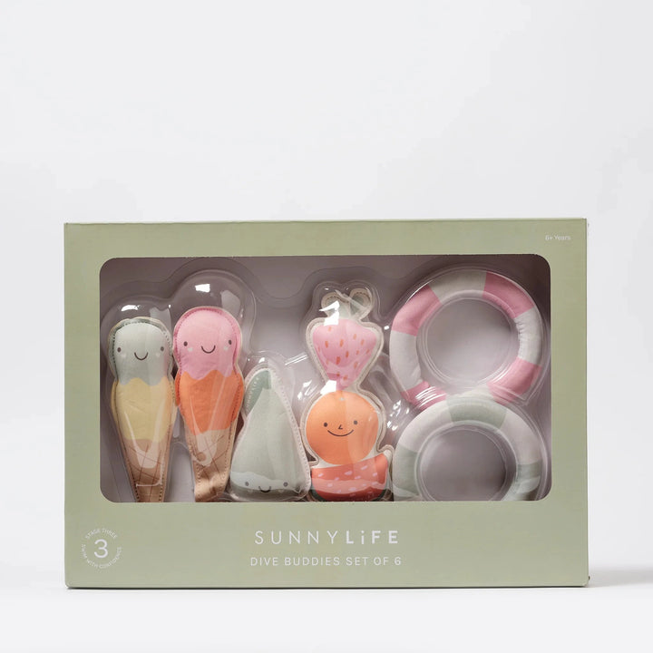 Dive Buddies - Cotton Candy Multi Set of 6 Activity Toy Sunny Life 
