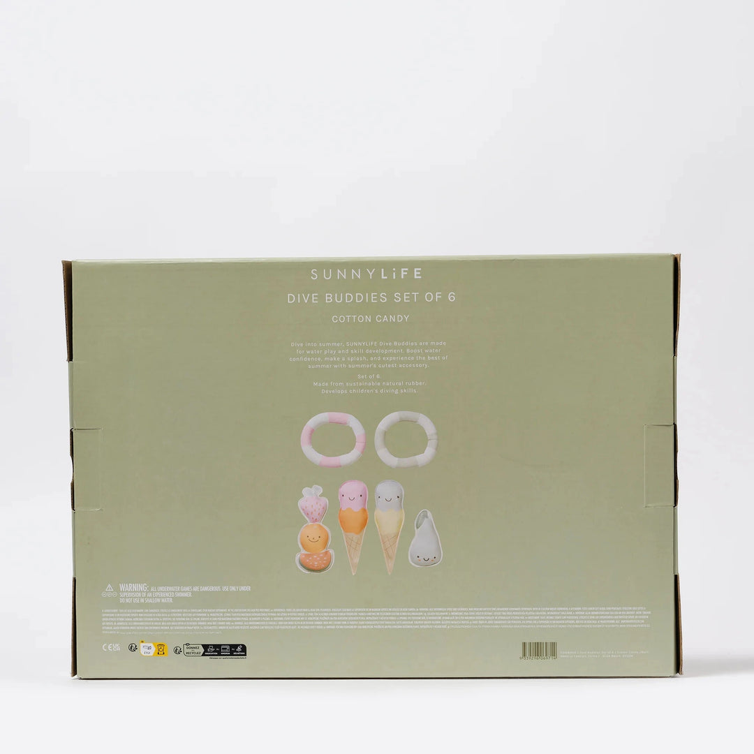 Dive Buddies - Cotton Candy Multi Set of 6 Activity Toy Sunny Life 
