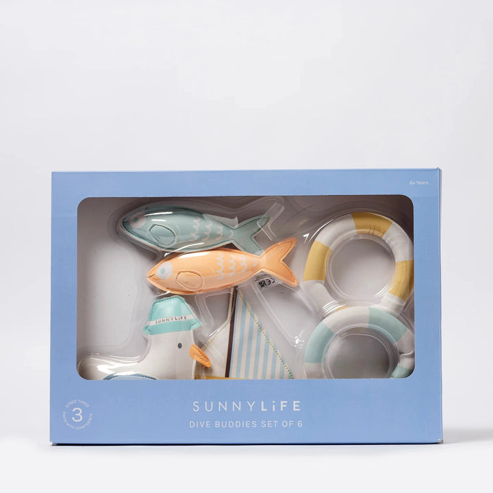 Dive Buddies - Sid the Seagull Set of 6 Pool Toys Sunny Life 