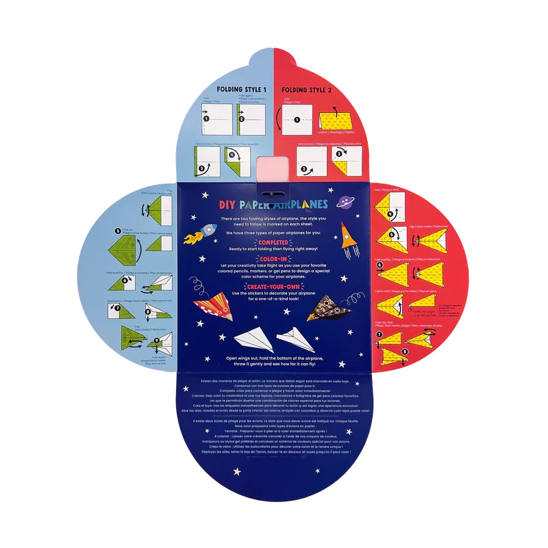 DIY Paper Airplanes Activity Kit Activity Toy Ooly 