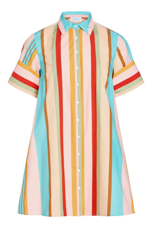 Dock Dress - Amberline Stripes Womens Dress Livro 