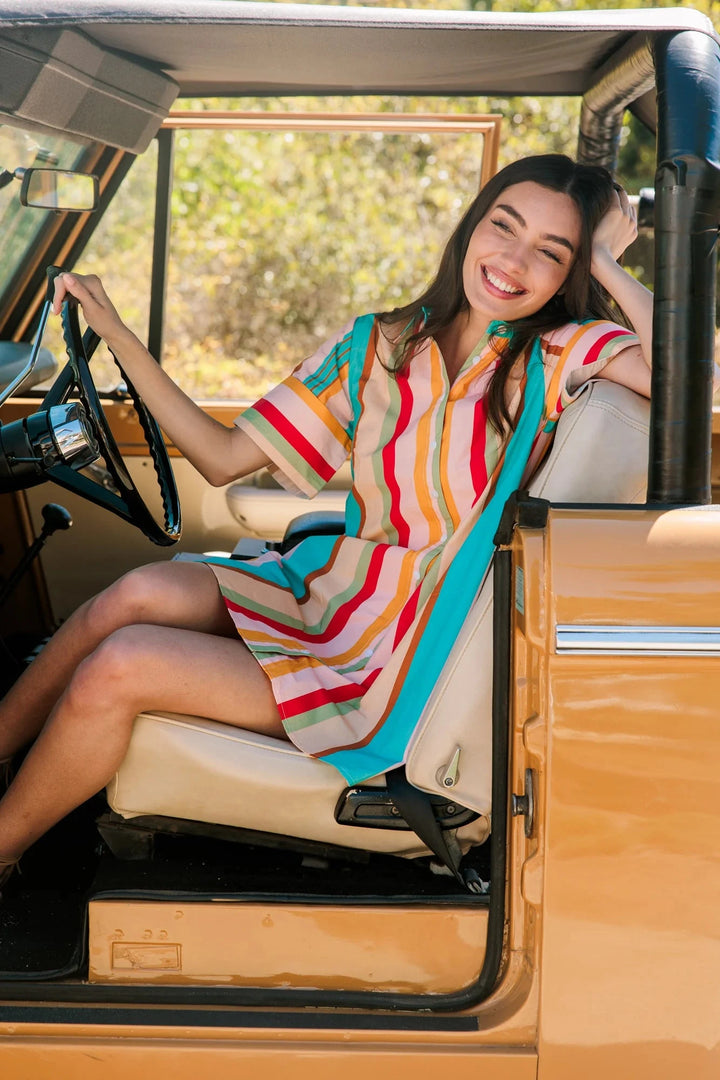 Dock Dress - Amberline Stripes Womens Dress Livro 