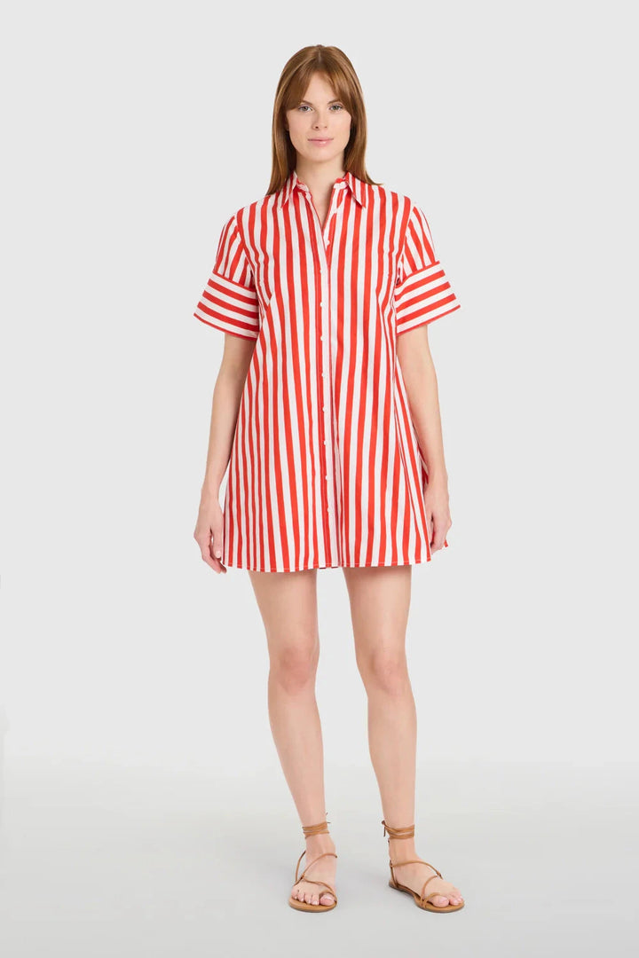 Dock Dress - Red Stripes Womens Dress Livro 