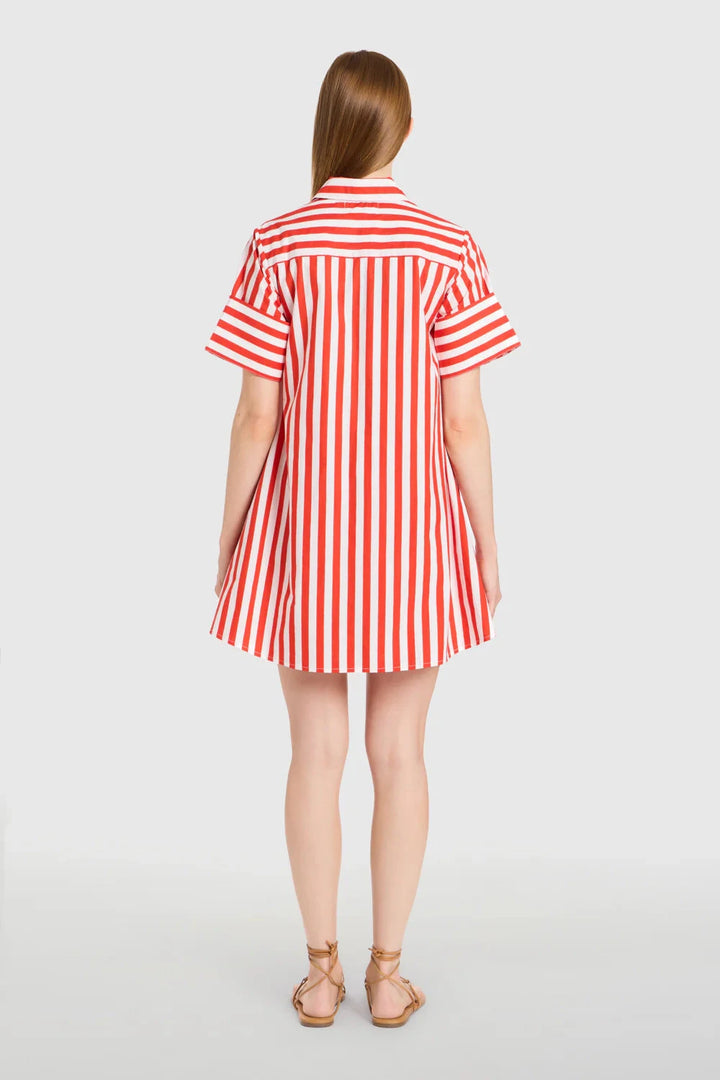 Dock Dress - Red Stripes Womens Dress Livro 