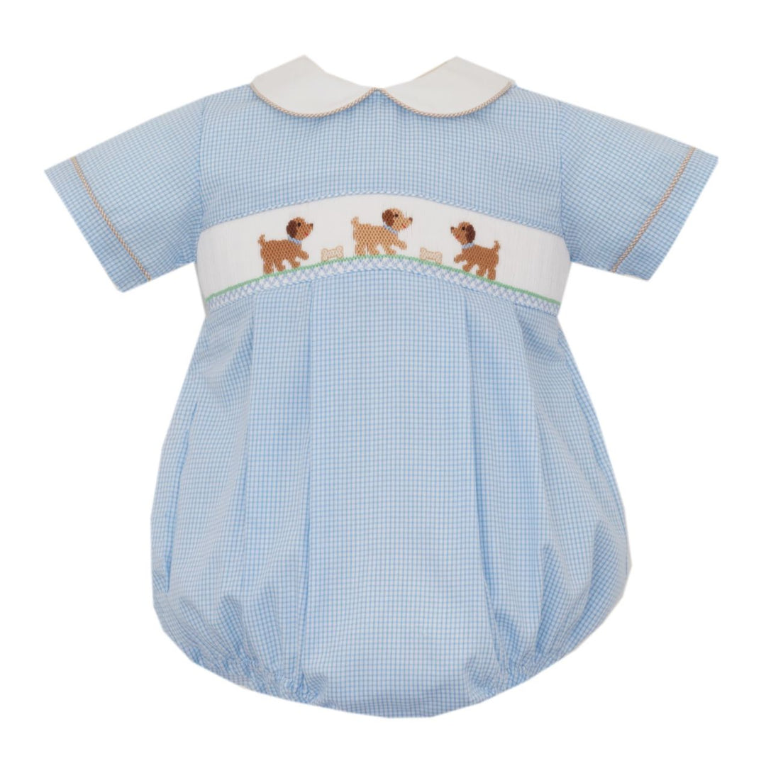 Dogs Smocked Boy Bubble Boy Bubble Petit Bebe 