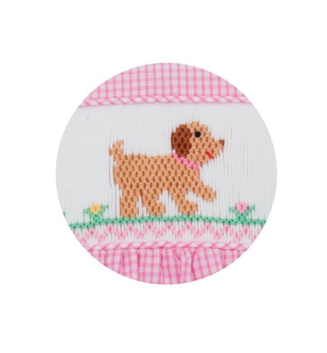 Dogs Smocked Girl Bubble Girl Bubble Petit Bebe 