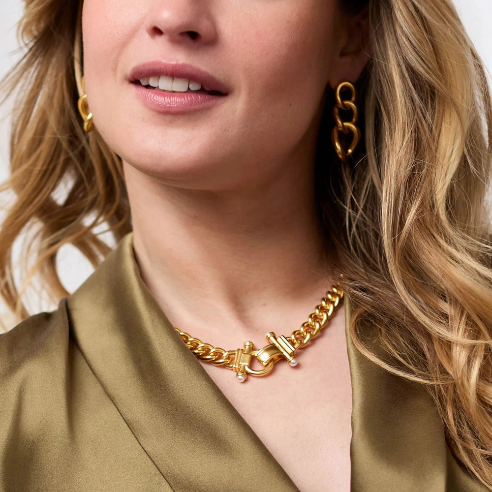 Dolce Demi Link Necklace - Pearl Womens Necklace Julie Vos 