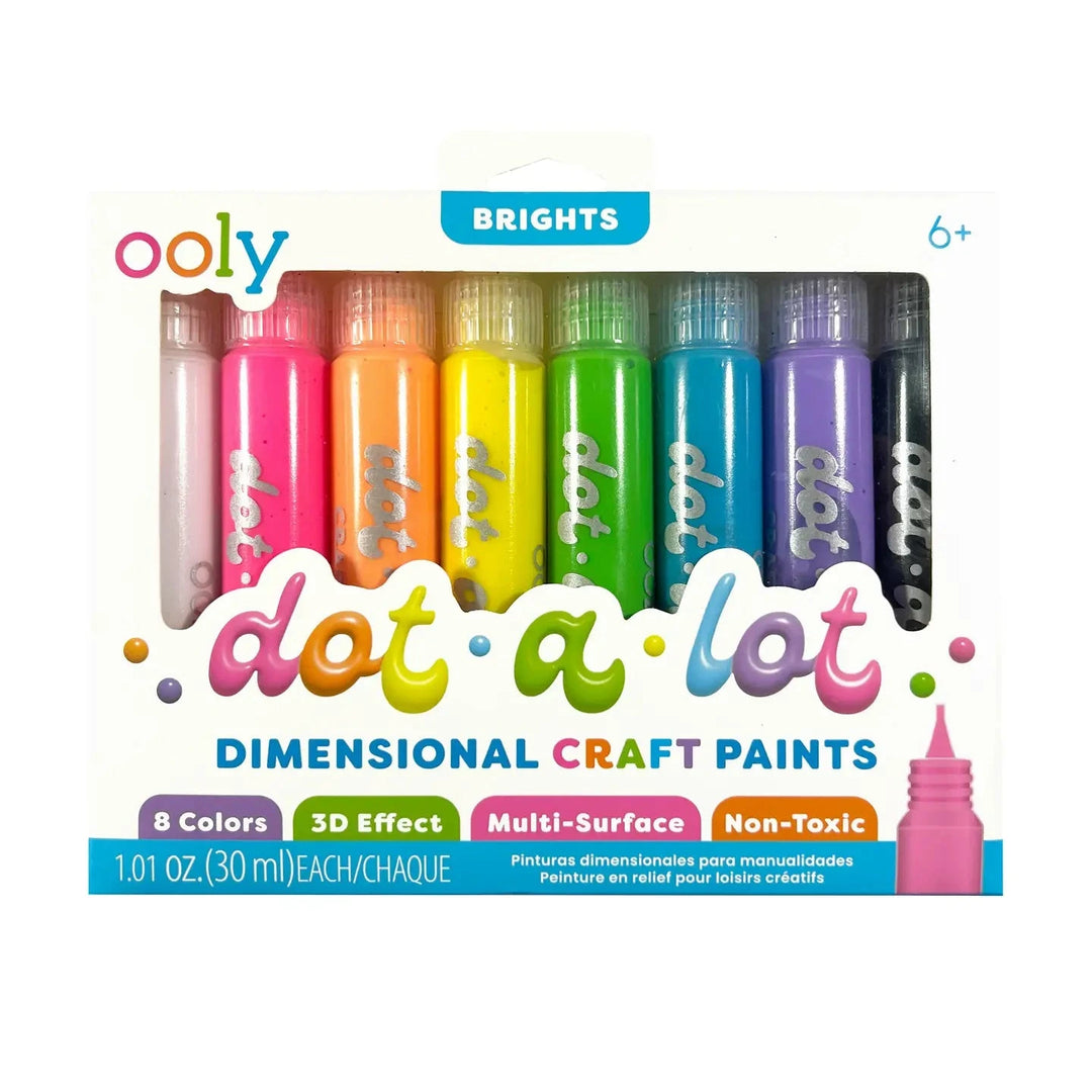 Dot-A-Lot Dimensional Craft Paint - Bright Coloring Supplies Ooly 
