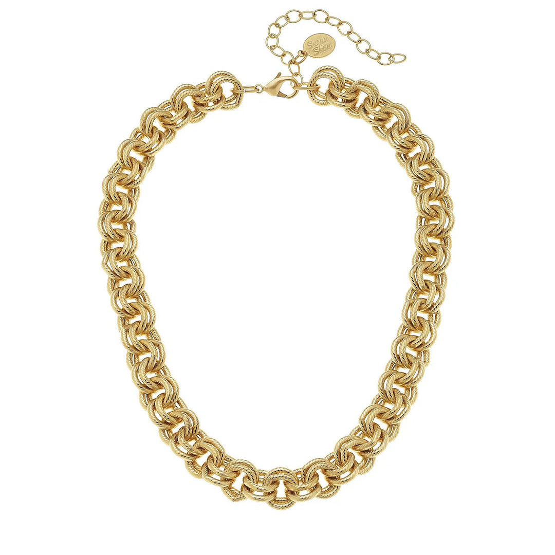Double Link Chain Necklace Womens Necklace Susan Shaw 