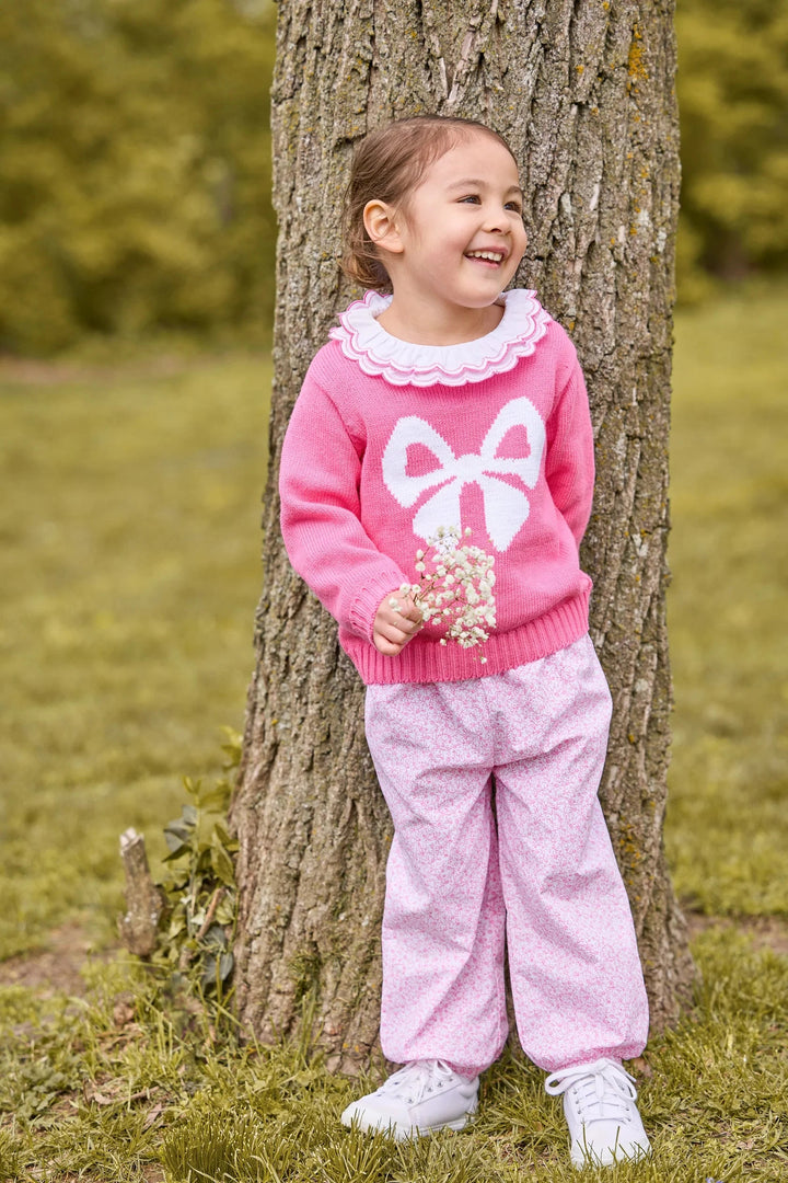 Double London Blouse - Hot Pink Girl Shirt Little English 