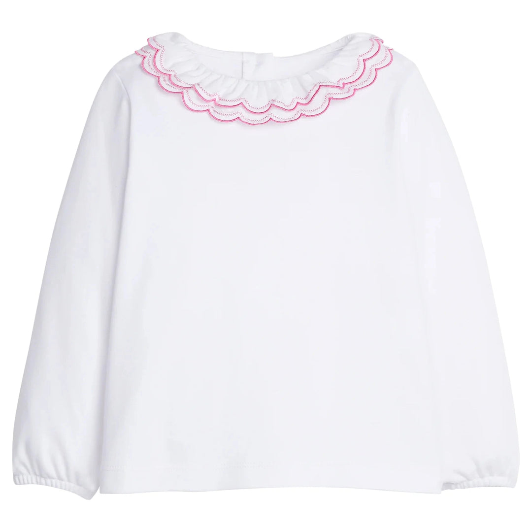 Double London Blouse - Hot Pink Girl Shirt Little English 