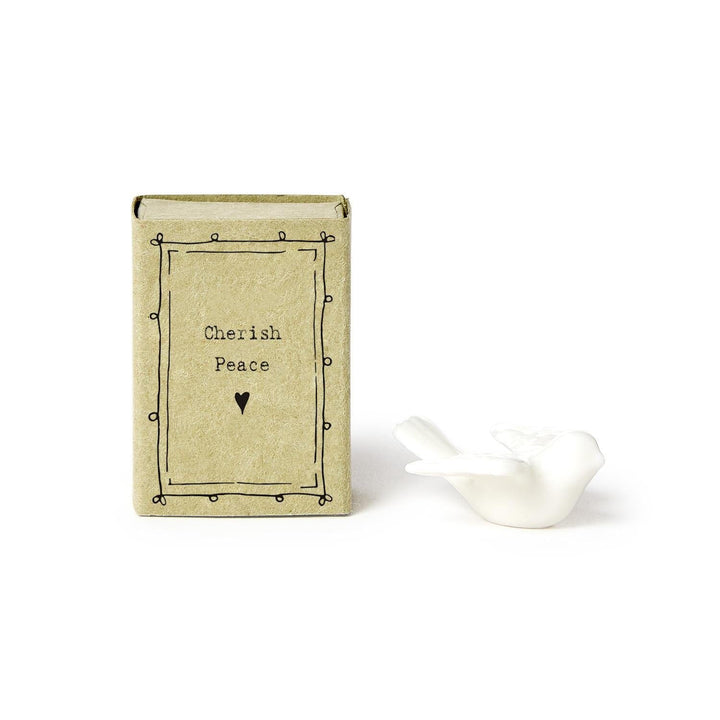 Dove in Matchbox Inspirational Decor Two's Company Cherish Peace 