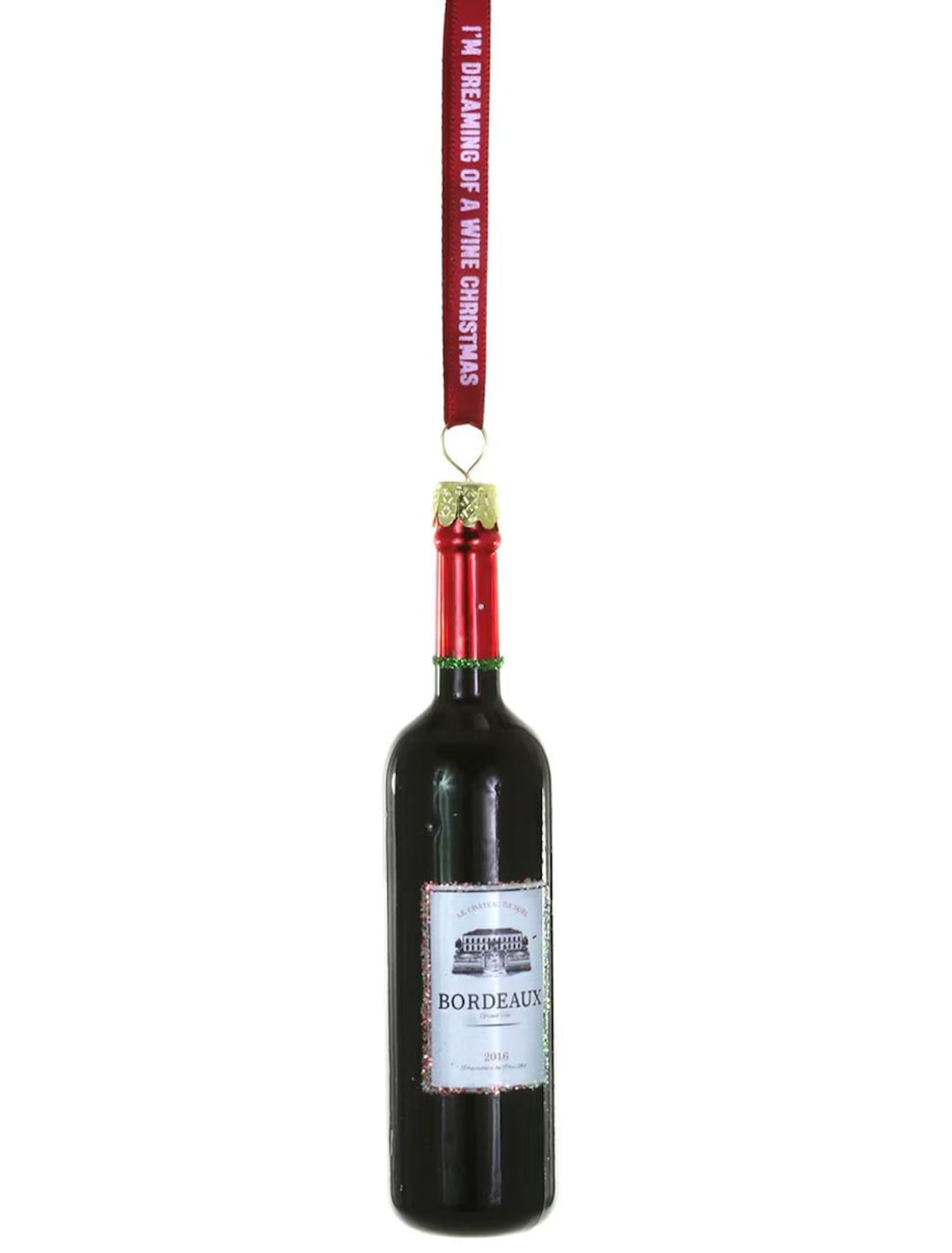 Dreaming of a Wine Christmas Ornament Christmas Ornament Cody Foster 