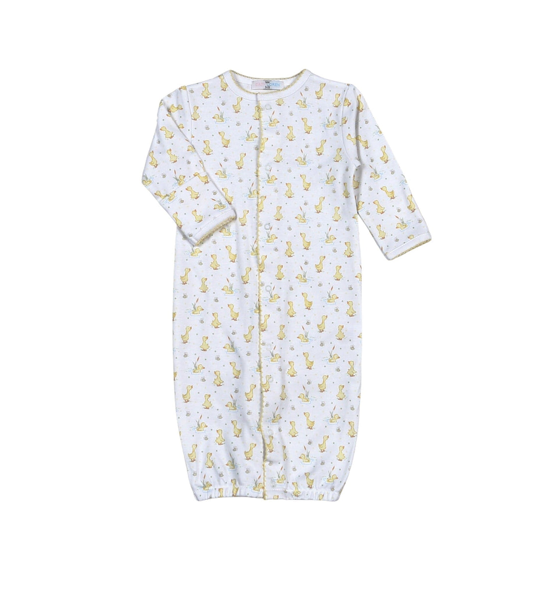 Ducks in Pond Pima Converter Gown Boy Gown Baby Loren 