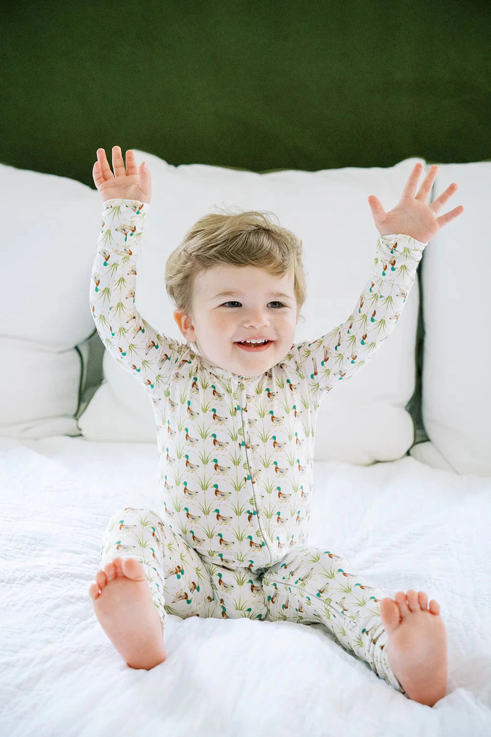Ducks Sleep Romper Boy Romper The Uptown Baby 