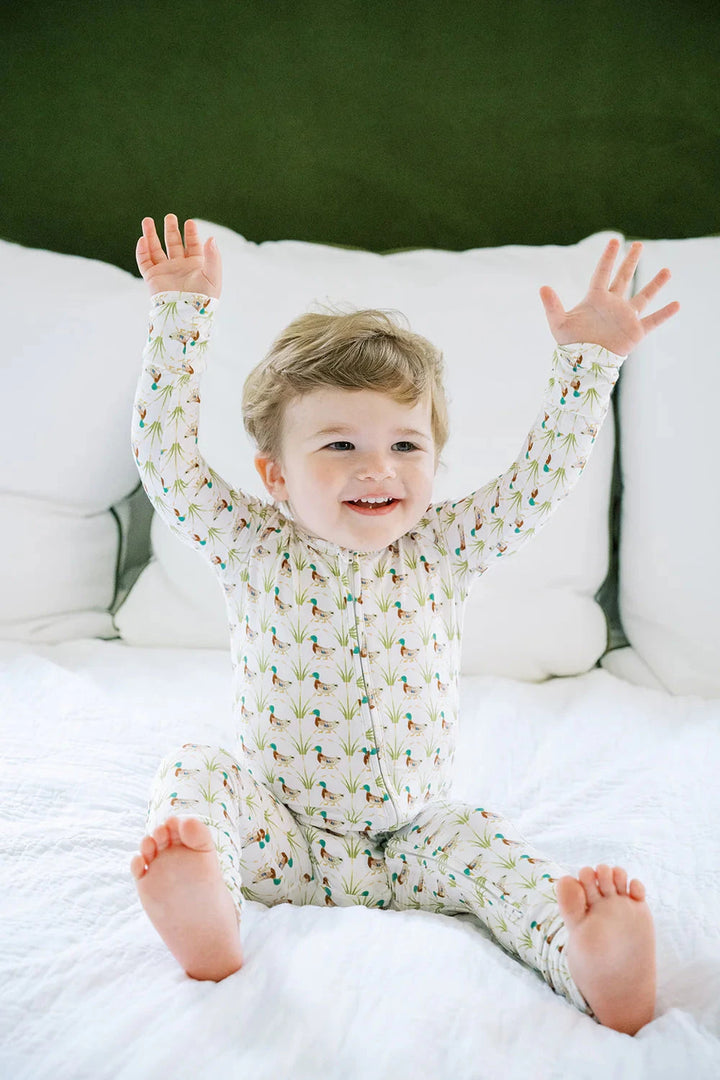 Ducks Sleep Romper Boy Romper The Uptown Baby 