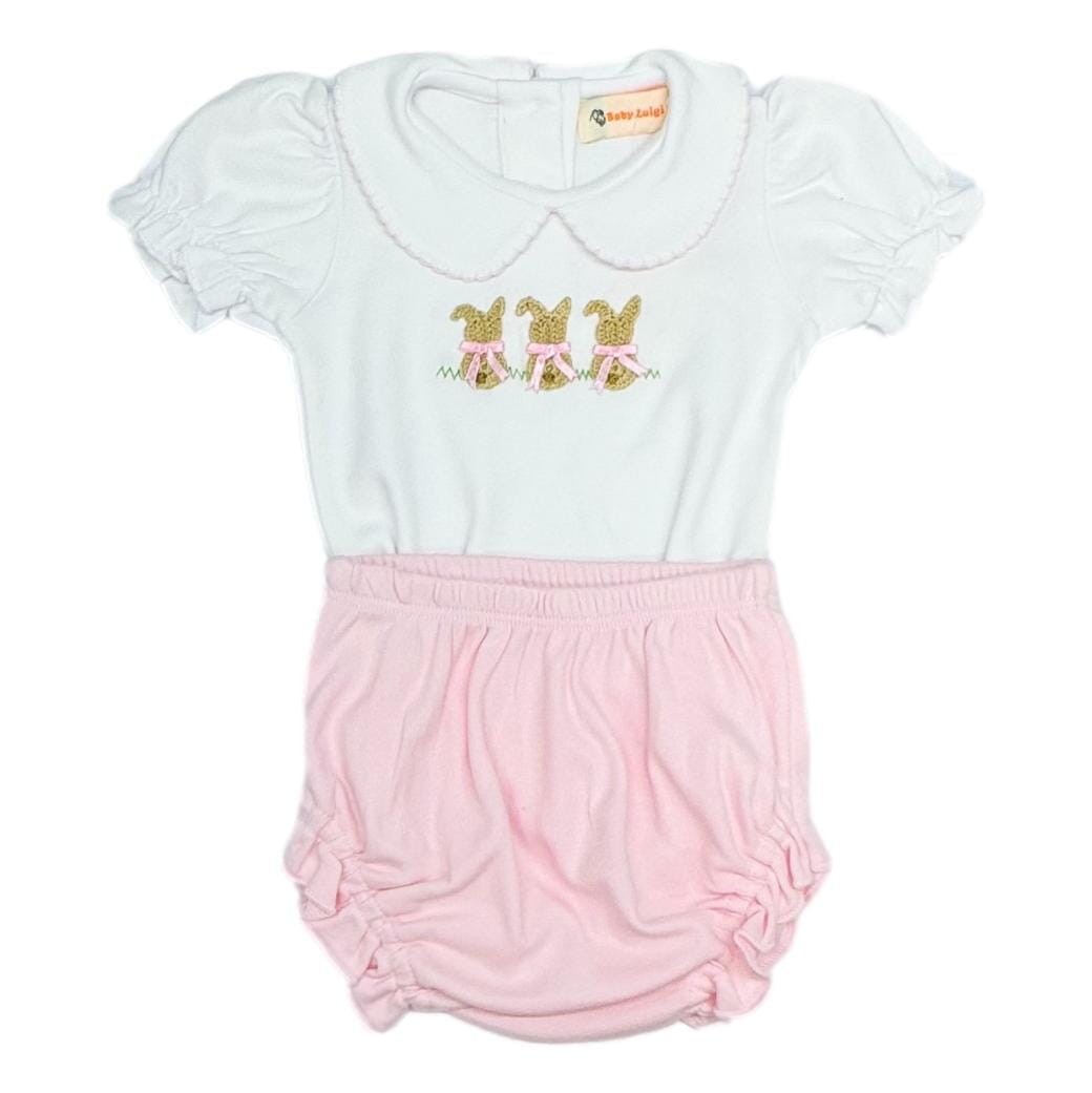 Easter Bunnies Bloomer Set Girl Bloomer Set Luigi 